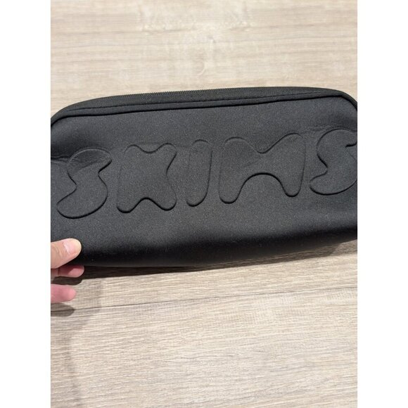 Kim Kardashian SKIMS WNBA Make Up Neoprene Black Bag Pouch Clutch Brand New - Picture 6 of 16